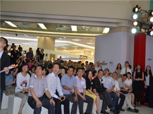  明星吳奇隆參加興西安正元民生百貨巍雅斯名表城天梭腕表舉行創(chuàng)新不止.160新品發(fā)布活動(dòng)會(huì)